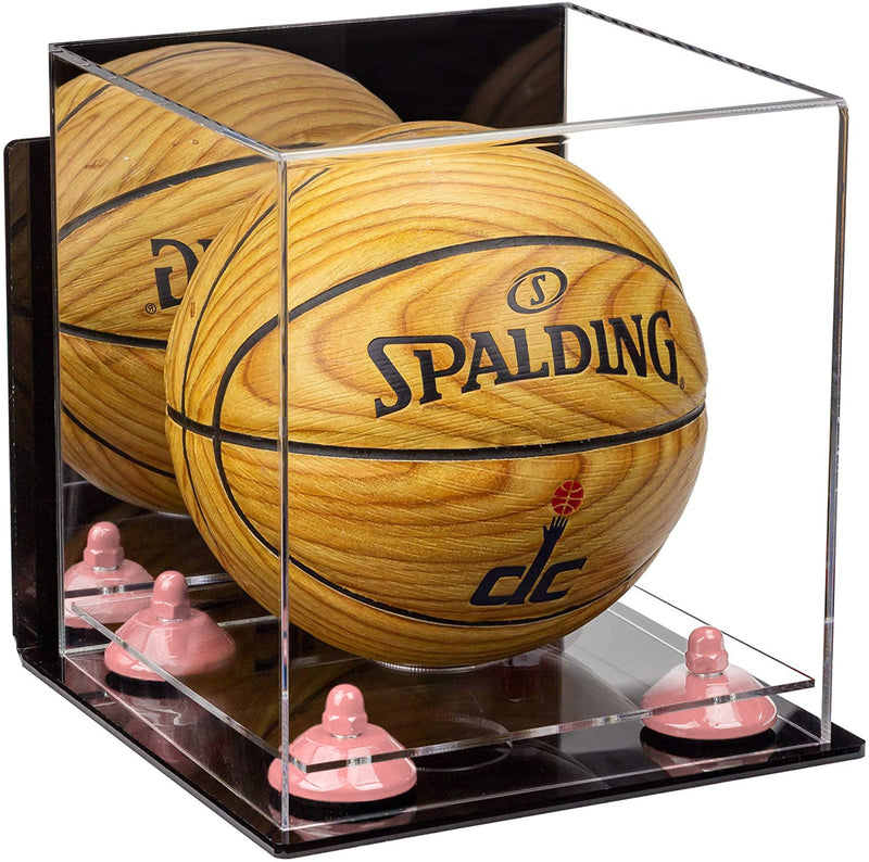 Acrylic Mini - Miniature (not Full Size) Basketball Display Case Mirror Wall Mounts (A015/B03)