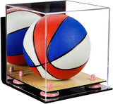 Acrylic Mini - Miniature (not Full Size) Basketball Display Case Mirror Wall Mount (A015/B03)