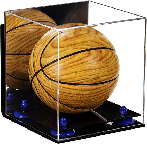 Acrylic Mini - Miniature (not Full Size) Basketball Display Case Mirror Wall Mounts (A015/B03)