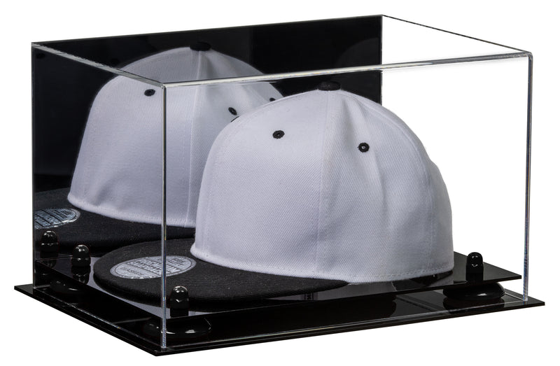 Snapback Hat or Baseball Cap Display Case - Mirror No Wall Mounts (A018/V40)