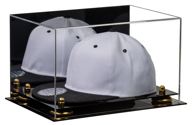 Snapback Hat or Baseball Cap Display Case - Mirror No Wall Mount (A018/V40)
