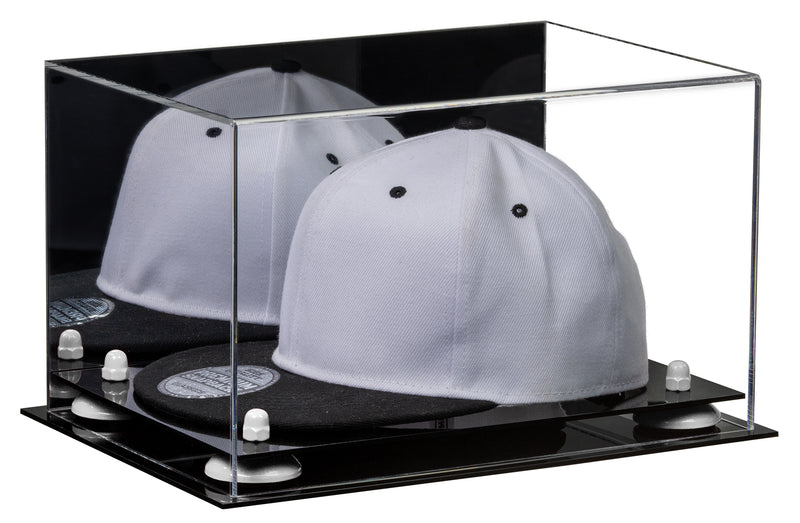 Snapback Hat or Baseball Cap Display Case - Mirror No Wall Mounts (A018/V40)