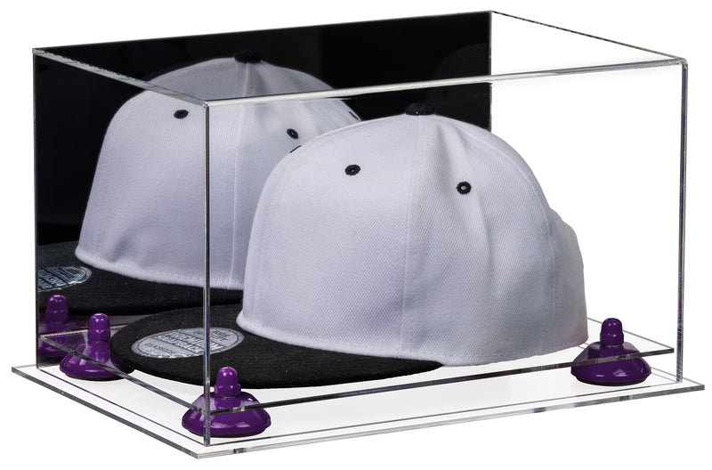 Snapback Hat or Baseball Cap Display Case - Mirror No Wall Mounts (A018/V40)