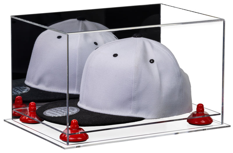 Snapback Hat or Baseball Cap Display Case - Mirror No Wall Mount (A018/V40)