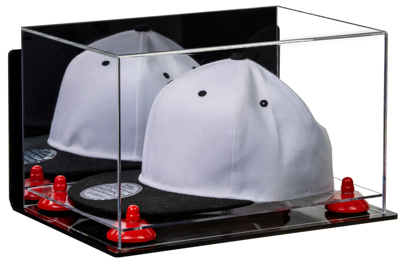 Snapback Hat or Baseball Cap Display Case -Mirror Wall Mount (A018/V40)