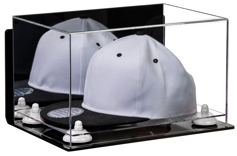 Snapback Hat or Baseball Cap Display Case -Mirror Wall Mount (A018/V40)