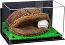 Acrylic Baseball Catchers Glove Display Case - Mirror Wall Mounts (A011/V16)