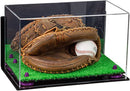 Acrylic Baseball Catchers Glove Display Case - Mirror Wall Mounts (A011/V16)