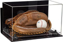 Acrylic Baseball Catchers Glove Display Case - Mirror Wall Mounts (A011/V16)