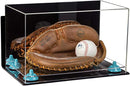 Acrylic Baseball Catchers Glove Display Case - Mirror Wall Mounts (A011/V16)