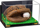 Acrylic Baseball Catchers Glove Display Case - Mirror Wall Mounts (A011/V16)