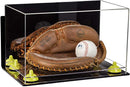 Acrylic Baseball Catchers Glove Display Case - Mirror Wall Mounts (A011/V16)