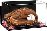 Acrylic Baseball Catchers Glove Display Case - Mirror Wall Mounts (V16/A011)