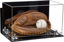 Acrylic Baseball Catchers Glove Display Case - Mirror Wall Mounts (A011/V16)
