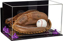 Acrylic Baseball Catchers Glove Display Case - Mirror Wall Mounts (A011/V16)