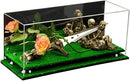 Acrylic Versatile Trucks, Trains and Rockets Display Case  17 X 6 X 7 Mirror No Wall Mounts (A019/V46)