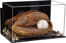 Acrylic Baseball Catchers Glove Display Case - Mirror Wall Mounts (A011/V16)