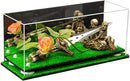 Acrylic Versatile Trucks, Trains and Rockets Display Case  17 X 6 X 7 Mirror No Wall Mounts (A019/V46)