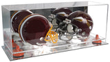 2 Mini Helmet or Mini Football with Mini Helmet Display Case - Mirror (B46/V46/A019)