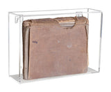 A020 Clear Wall Mount Book Display Case