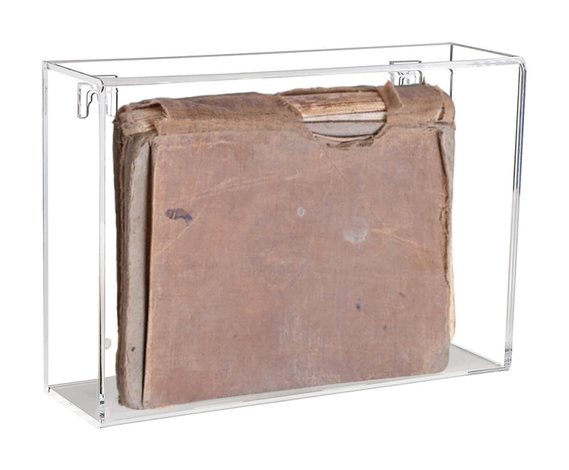 A020 Clear Wall Mount Book Display Case