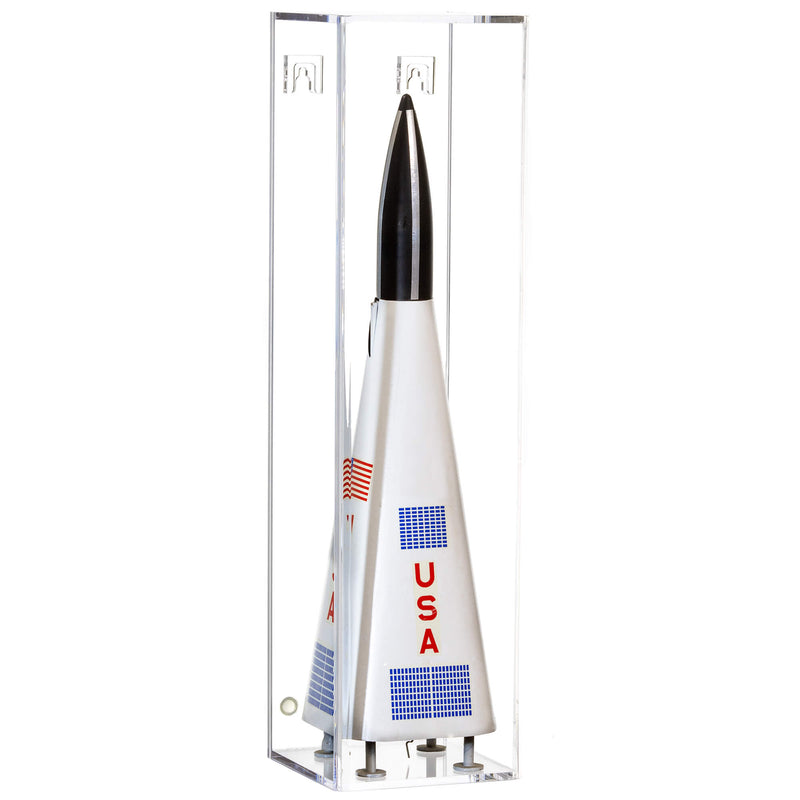 Clear back Wall Mount Model  Rocket Display Case