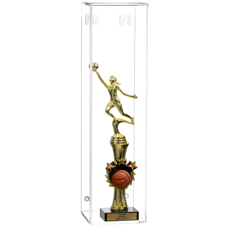 Clear Back Wall Mount Trophy Display Case