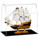 Black Double Sheet Ship Display Case