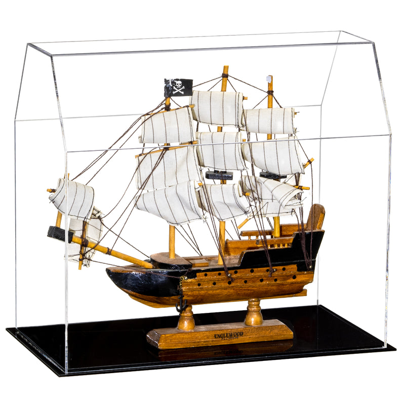 Black Double Sheet Ship Display Case