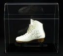 Acrylic ice skate display case base with 3 mm wide blade opening