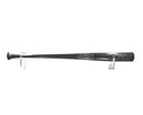 Baseball bat wall display with clear acrylic mounting brackets