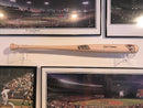 Clear acrylic baseball bat display bracket with mounting screws