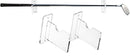Single golf club displayed on clear acrylic wall mount bracket