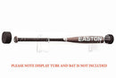 Baseball bat display tube mounted with clear acrylic wall brackets