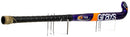 Field hockey stick mounted horizontally on acrylic wall brackets