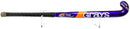 Standard size field hockey stick displayed on clear acrylic wall mount