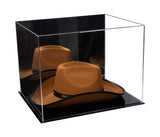 Acrylic Cowboy Hat Display Case - Mirror No Wall Mounts 16" x 13" x 12" (V61B/A024-B)