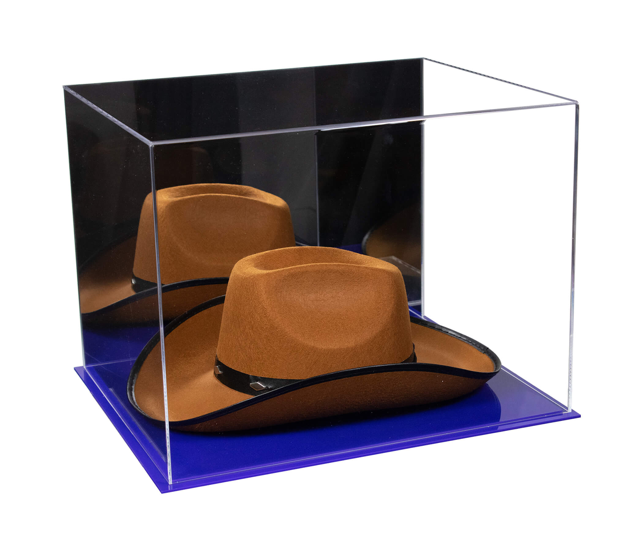 Acrylic Cowboy Hat Display Case - Mirror 16