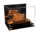 Acrylic Cowboy Hat Display Case - Mirror No Wall Mounts 16" x 13" x 12" (A024-B/V61B)