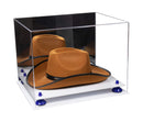 Acrylic Cowboy Hat Display Case - Mirror No Wall Mounts 16" x 13" x 12" (A024-B/V61B)
