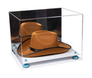 Acrylic Cowboy Hat Display Case - Mirror No Wall Mounts 16" x 13" x 12" (A024-B/V61B)