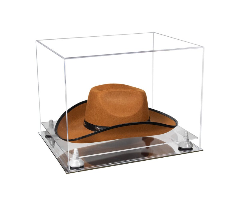 Acrylic Cowboy Hat Display Case - Clear 16" x 13" x 12" (V61B/A024-B)