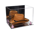 Acrylic Cowboy Hat Display Case - Mirror 16" x 13" x 12" (V61B/A024-B)