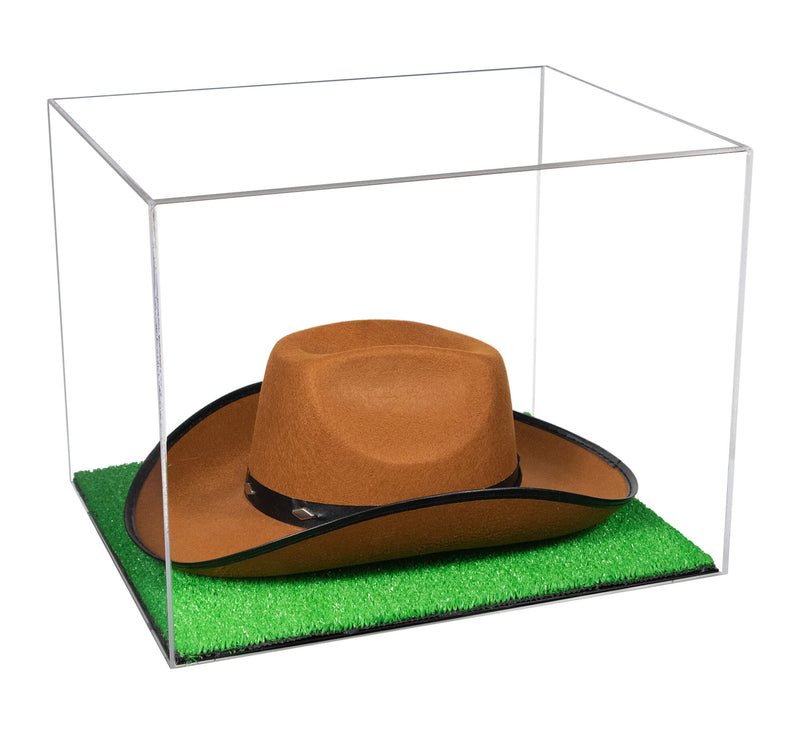 Acrylic Cowboy Hat Display Case - Clear 16" x 13" x 12" (V61B/A024-B)