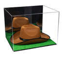Acrylic Cowboy Hat Display Case - Mirror No Wall Mounts 16" x 13" x 12" (A024-B/V61B)