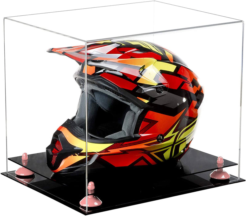 Motorcycle Nascar or Motocross Racing Helmet Display Case - Clear (A024/V61)