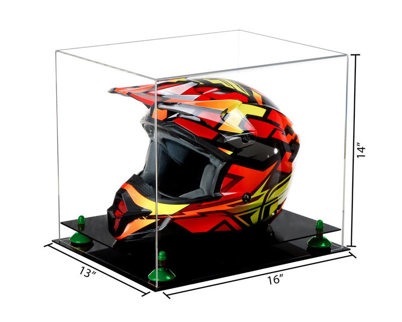 Motorcycle Nascar or Motocross Racing Helmet Display Case - Clear (A024/V61)