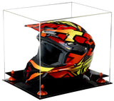 Motorcycle Nascar or Motocross Racing Helmet Display Case - Clear (A024/V61)