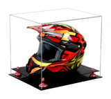 Motorcycle Nascar or Motocross Racing Helmet Display Case - Clear (A024/V61)