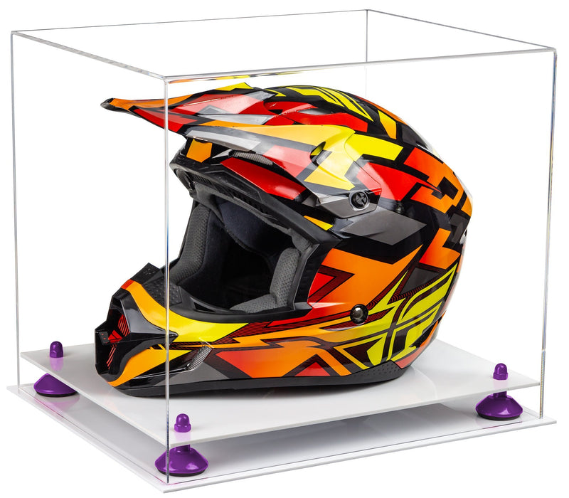 Motorcycle Nascar or Motocross Racing Helmet Display Case - Clear (A024/V61)